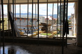 Pohled z nitra stavby na Studentské náměstí
