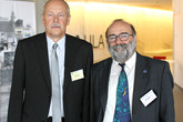 Marco Ceccarelli s Jaroslavem Beranem, hlavním organizátorem konference TMM 2016