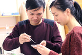 Čínští doktorandi na naší fakultě textilní