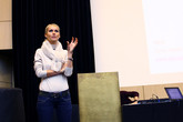 Gabriela Hošková z IKEMu na naší univerzitě.