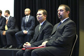 Právě byli jmenováni. Jaromír Moravec (vpředu) a Michal Petrů jsou  docenty.
