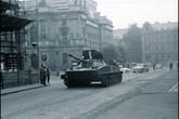 Sovětský tank v centru Liberce