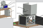 Schéma průmyslového zařízení pro automatizovanou optickou inspekci laserem 