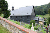 Farní kostel sv. Kryštofa se hřbitovem v Kryštofově Údolí