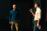 Hostem Pecha Kucha Night byl i Petr Kosek (vlevo), propagátor dálkových přechodů nalehko. Foto: Jaroslav Tomášek, TUL