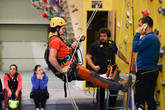 Kurz lanových technik, které používají profesionální záchranářští lezci. Foto: Adam Pluhař, TUL