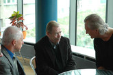 Václav Havel se po studentských prezentacích setkal s vedením univerzity a fakulty umění a architektury. Foto: Archiv TUL