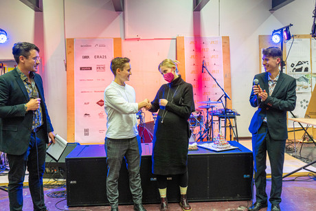 Vítězové 27. ročníku soutěže Ještěd f Kleci Václav Podestát a Anna Machátová. Foto: David Nguyen
