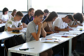 Ukrajinští studenti, kteří se nyní vzdělávají v kurzech češtiny, jsou motivovaní, svědomití a mají vzornou docházku navzdory tomu, že jsou prázdniny. Foto: Adam Pluhař, TUL