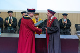 Prof. Dr. Ing. Petr Lenfeld je laureátem bronzové medaile TUL za dlouhodobý přínos k rozvoji Fakulty strojní TUL a za přínos v oblasti komercializace výsledků vědy a výzkumu na TUL. Foto: Jaroslav Tomášek, TUL