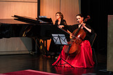 Hudební části programu se ujaly Vladimíra Sanvito (violoncello) a Tatiana Dribas (klavír)