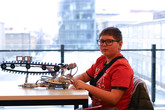 Patnáctý ročník soutěže robotických konstrukcí pro žáky základních a středních škol KyberRobot uspořádala tradičně Fakulta mechatroniky, informatiky a mezioborových studií TUL. Foto: Adam Pluhař, TUL