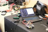 Patnáctý ročník soutěže robotických konstrukcí pro žáky základních a středních škol KyberRobot uspořádala tradičně Fakulta mechatroniky, informatiky a mezioborových studií TUL. Foto: Adam Pluhař, TUL