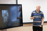 Fakulta zdravotnických studií ukazuje možnosti virtuálního pitevního stolu. Foto: Adam Pluhař, TUL
