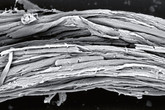 Celulózová vlákna po 8 týdnech kompostování. Foto: archiv Fakulty textilní TUL