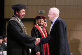 Diamantovou promocí spojenou se slavnostním předáváním diplomů vzdala letos sedmdesátiletá Fakulta strojní hold absolventům z roku 1963. Foto: Adam Pluhař, TUL