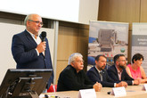 Rektor TUL Miroslav Brzezina zahajuje 16. mezinárodní konferenci Sklářské stroje. Foto: Adam Pluhař, TUL