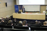 Vilém Pavlů přednáší na česko-slovenské konferenci Ekologie travního porostu IX, jež se konala v lednu na TUL. Foto: Radek Pirkl 