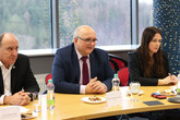 Během první části setkání rektor TUL Miroslav Brzezina představil univerzitu a náplň jednotlivých fakult. Foto: Adam Pluhař