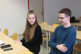 Kateryna Zinenko i Dmytro Stavnichuk už mluvčí česky téměř bez chyb. Teď chtějí zlepšovat také svoji výslovnost. Foto: Radek Pirkl