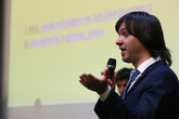 Soutěží provázel Ondřej Linhart z EF. Před pěti lety v soutěži bodoval s pečenými čaji Tektander. Foto: Adam Pluhař