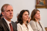 Děkan Fakulty přírodovědně-humanitní a pedagogické TUL Aleš Suchomel převzal nad komponovaným pořadem v kostele svatého Antonína Velikého záštitu. Foto: Zbyněk Czislinský