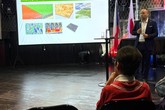 David Surý, vrchní ředitel sekce ochrany životního prostředí MŽP, prezentuje společný vývoj TUL a Diakonie na Expo v Ósace. Foto: Roman Knížek