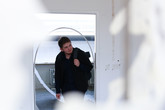 Vernisáž výstavy »Instalace–Exhibice–Demolice« na počest bourané budově E2. Foto: Adam Pluhař