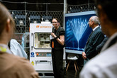 Eva Kuželová Košťáková a David Lukáš v Ósace představili aktuální vývoj a aplikace nanomateriálů ve zdravotnictví. Foto: archiv Evy Kuželové Košťákové