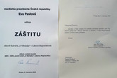 Obnově sousoší Kalvárie v Liberci-Ruprechticích poskytla záštitu manželka prezidenta ČR Eva Pavlová. Foto: archiv Jany Konvalinkové.