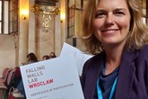 Hana Trávníčková z Ekonomické fakulty TUL se letos zúčastnila soutěže Falling Walls Lab ve Vratislavi. Foto: archiv Hany Trávníčkové
