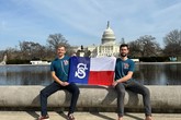 Přípravy na XVII. všesokolský slet v USA s místonáčelníkem T. Tomsou. Foto: archiv Petra Sádka