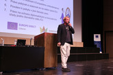Martin Fišer z Eurocentra Liberec přednáší na International Day na TUL 2025. Foto: Adam Pluhař