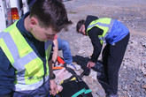 Praktická simulace záchrany při hromadném neštěstí. Foto: Adam Pluhař