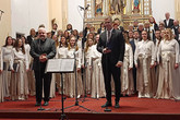 Komponovaný program 'Paměť ohně, hlas křišťálu' v kostele sv. Antonína Velikého v Liberci zahájil rektor TUL Aleš Kocourek. Foto: Matouš Terč
