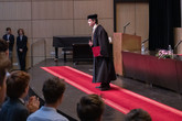 Promoce Dětské univerzity na TUL. Na snímku je Miloš Hernych. Foto: Ondřej Kedaj