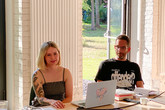 Sára Šindelářová vyporáví o svém pohledu na grafický design. Foto: Blanka Kirchner