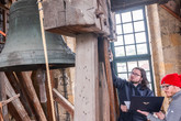 Největší komplikací byla nestandardní orientace historické památky. Zvon byl natočen o 90° oproti původní pozici, v níž zvonil v kostele sv. Lazara v Praze. Foto: Lubomír Slavík