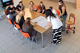 Účastníci workshopu na Střední zdravotnické škole v Turnově. Foto: EF TUL