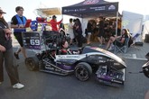 Michelle Jandová za volantem formule Božena. Foto: FS TUL Racing