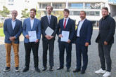 Foto krátce po vyhlášení Cen Průmyslové rady Fakulty strojní TUL 2026. Foto: Adam Pluhař
