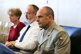 Z univerzitního workshopu o technologiích dvojího užití, jež mohou sloužit jak v civilní, tak ve vojenské oblasti. Foto: Adam Pluhař
