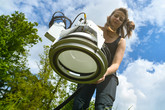 Měření půdní respirace a výměny skleníkových plynů mezi půdou a atmosférou. LI-COR LI-7810 CH₄/CO₂/H₂O Trace Gas Analyzer. Foto: Tomáš Junek