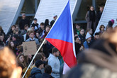 Protest na TUL proti rušení koncesionářských poplatků. Foto: Adam Pluhař