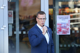 Protestující podpořil i rektor Aleš Kocourek. Foto: Adam Pluhař