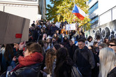 Protest na TUL proti rušení koncesionářských poplatků. Foto: Jiří Buršík