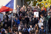 Protest na TUL proti rušení koncesionářských poplatků. Foto: Jiří Buršík