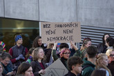 Protest na TUL proti rušení koncesionářských poplatků. Foto: Jiří Buršík