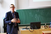 Jiří Hauptmann na dubnové přednášce pro naše studenty