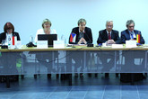 Hosty přivítali Soňa Jandová, vedle ní Jiří Kraft a Helena Neumannová, koordinátorka ACC za českou stranu